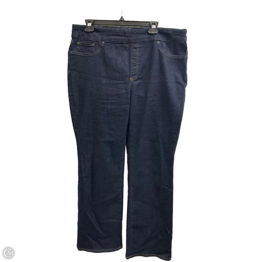 Jeans Boot Cut By Chicos In Blue Denim, Size: 14