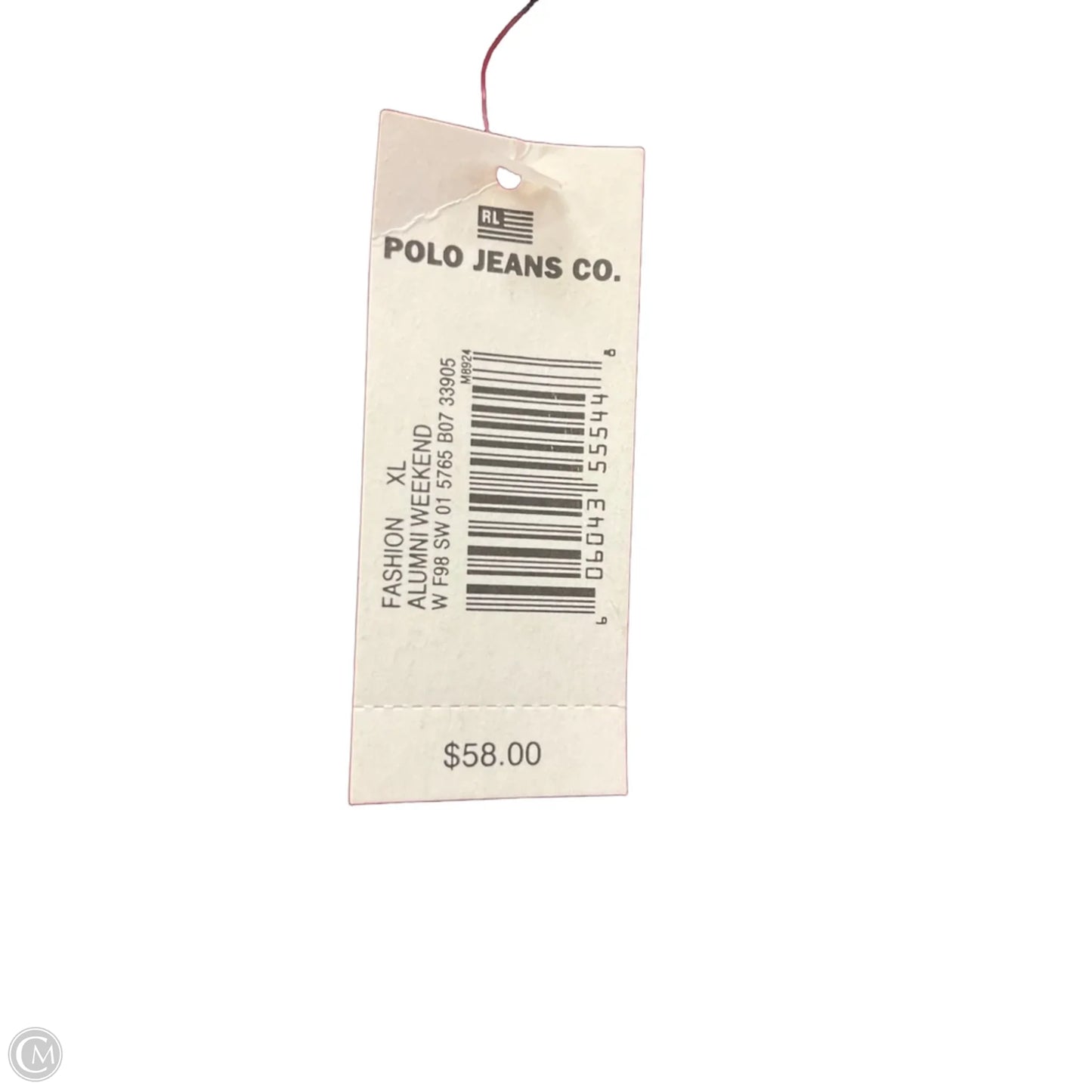 Vest Sweater By Polo Ralph Lauren In Blue & Red, Size: Xl