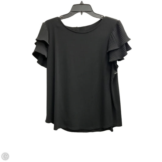 Top Sleeveless By Adrianna Papell In Black, Size: L