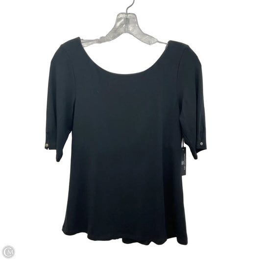Top Short Sleeve By Tart In Black, Size: S