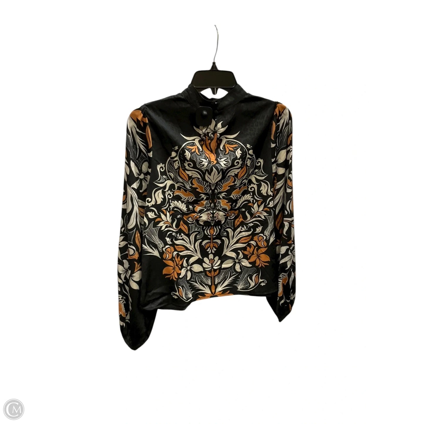 Top Long Sleeve By Joie In Black & Orange, Size: Xs