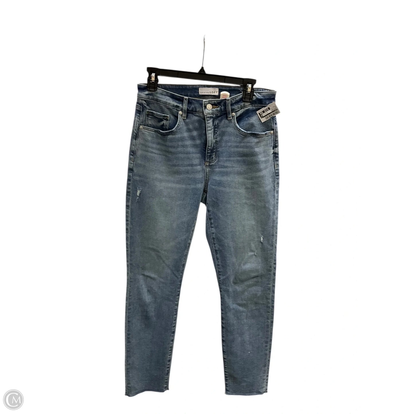 Jeans Skinny By Loft In Blue Denim, Size: 8