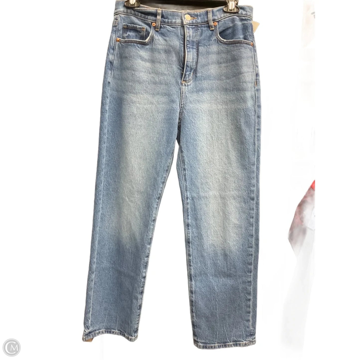 Jeans Straight By Loft In Blue Denim, Size: 4