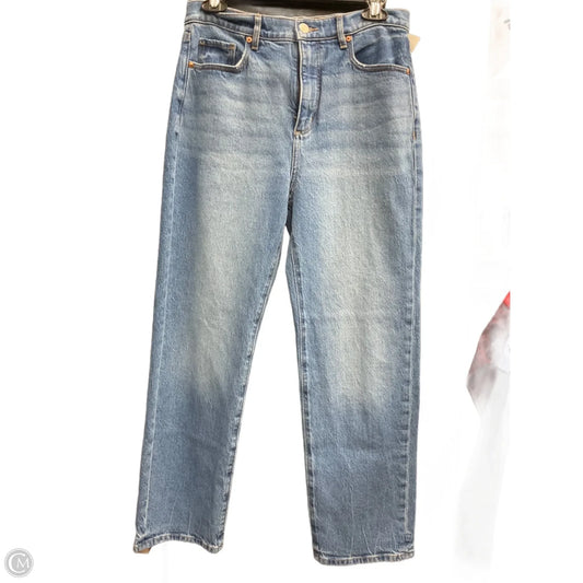 Jeans Straight By Loft In Blue Denim, Size: 4