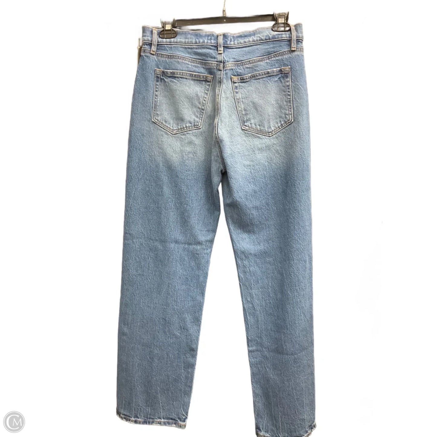 Jeans Straight By Loft In Blue Denim, Size: 4