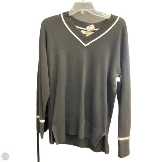 Top Long Sleeve By Loft In Black & White, Size: Xs