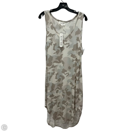 Dress Casual Midi By Olive And Oak In Camouflage Print, Size: Xl