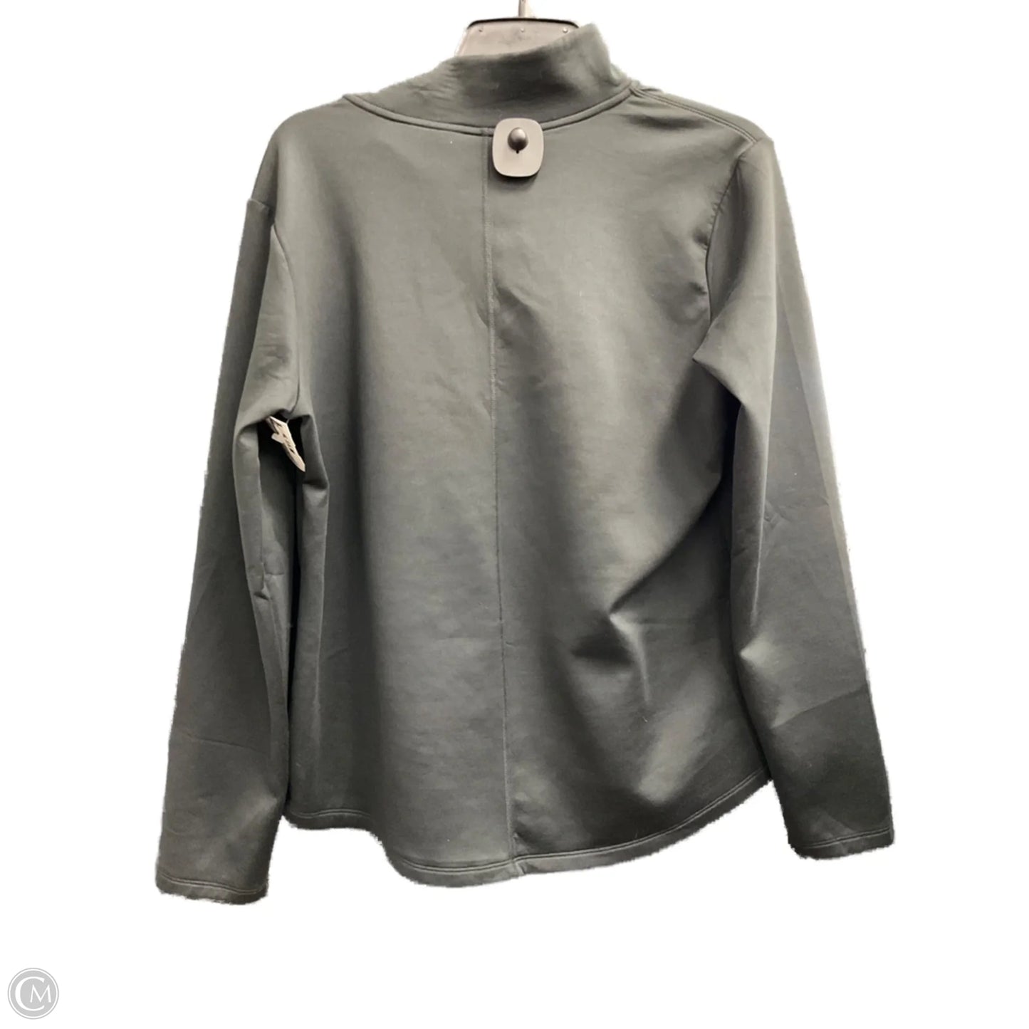 Athletic Top Long Sleeve Collar By Nike Apparel In Black, Size: L