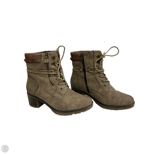 Boots Ankle Heels By Spring Step In Brown, Size: 8.5