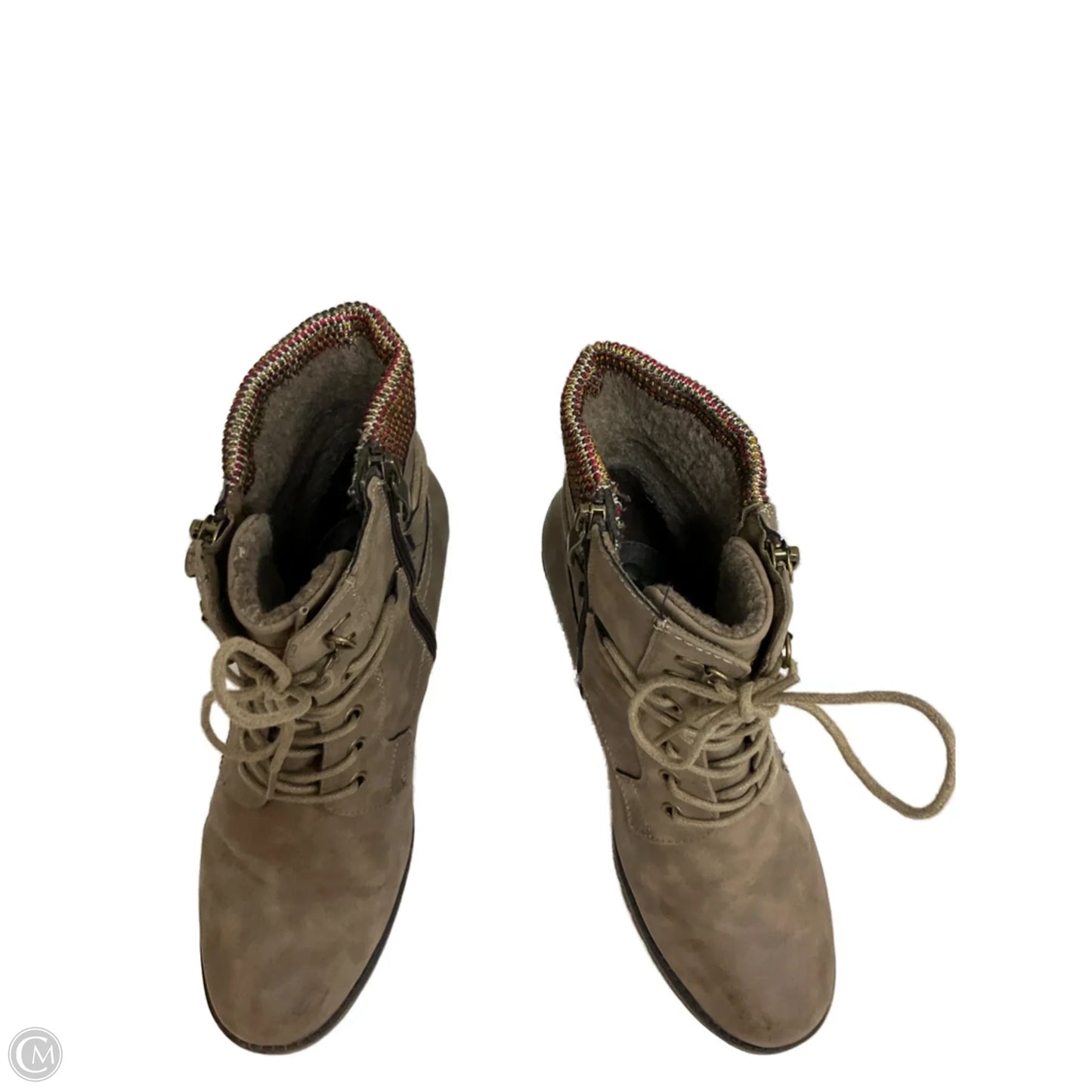 Boots Ankle Heels By Spring Step In Brown, Size: 8.5