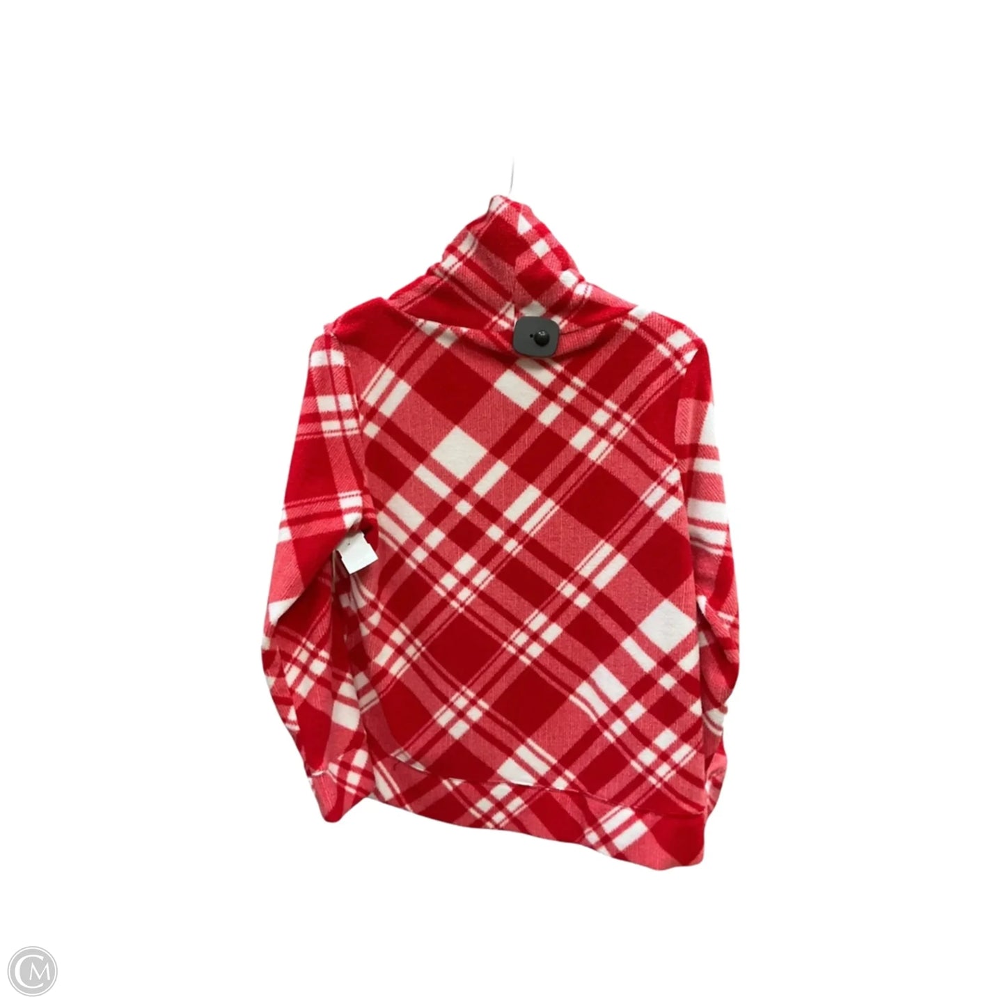 Sweatshirt Collar By Talbots In Red & White, Size: Mp