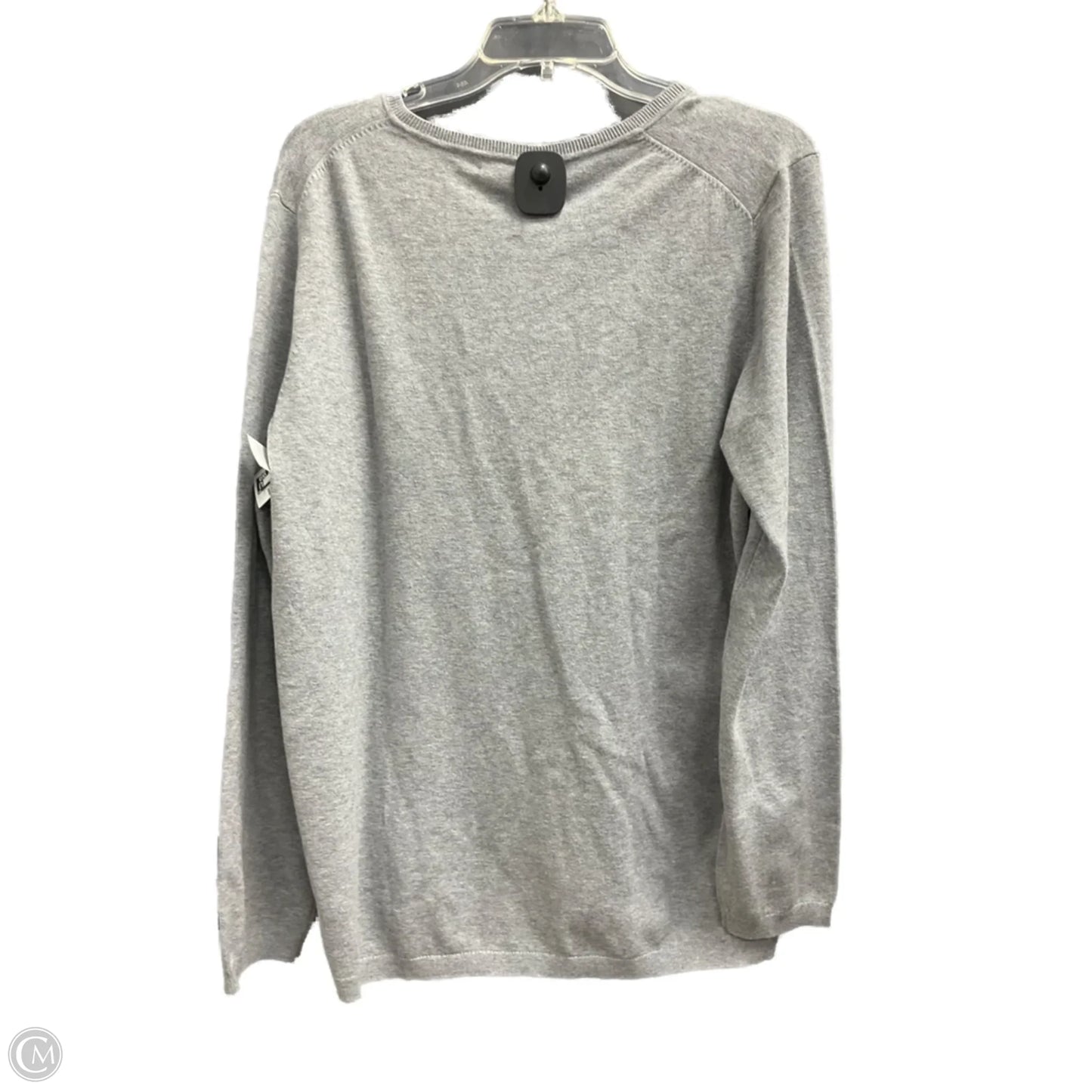 Top Long Sleeve By Tommy Hilfiger In Grey, Size: Xl