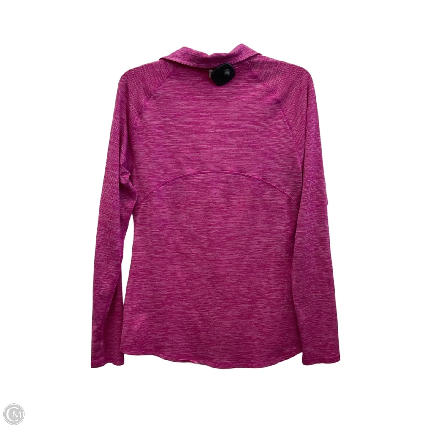 Athletic Top Long Sleeve Collar By Champion In Pink, Size: M