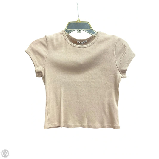 Top Short Sleeve By Reformation In Beige, Size: M