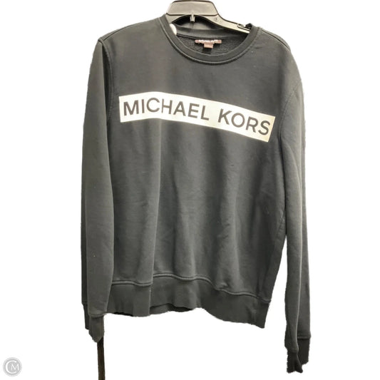 Sweatshirt Designer By Michael Kors In Black & White, Size: M