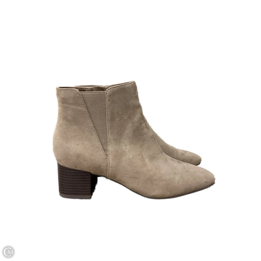 Boots Ankle Heels By Kelly And Katie In Tan, Size: 7.5