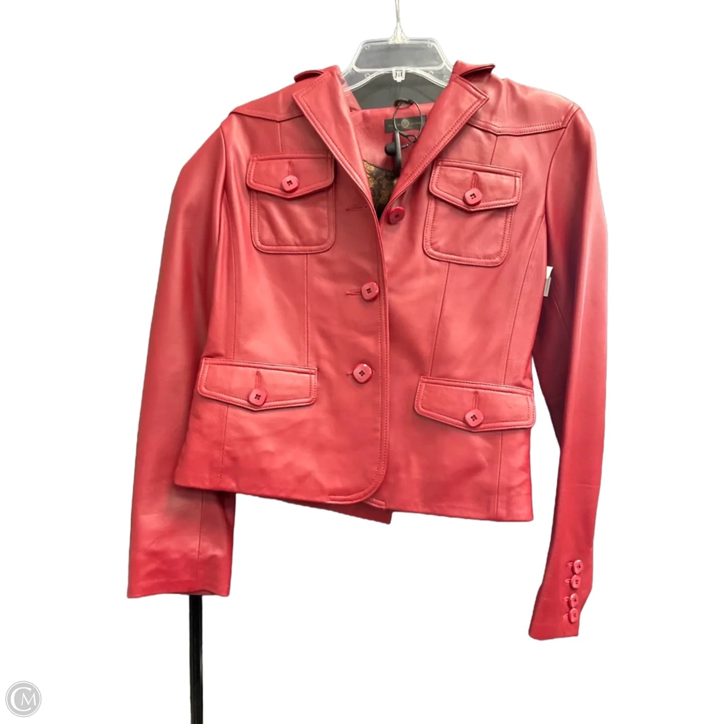 Jacket Leather By Wilsons Leather In Red, Size: Xs