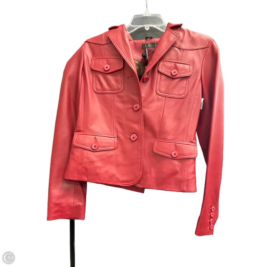 Jacket Leather By Wilsons Leather In Red, Size: Xs