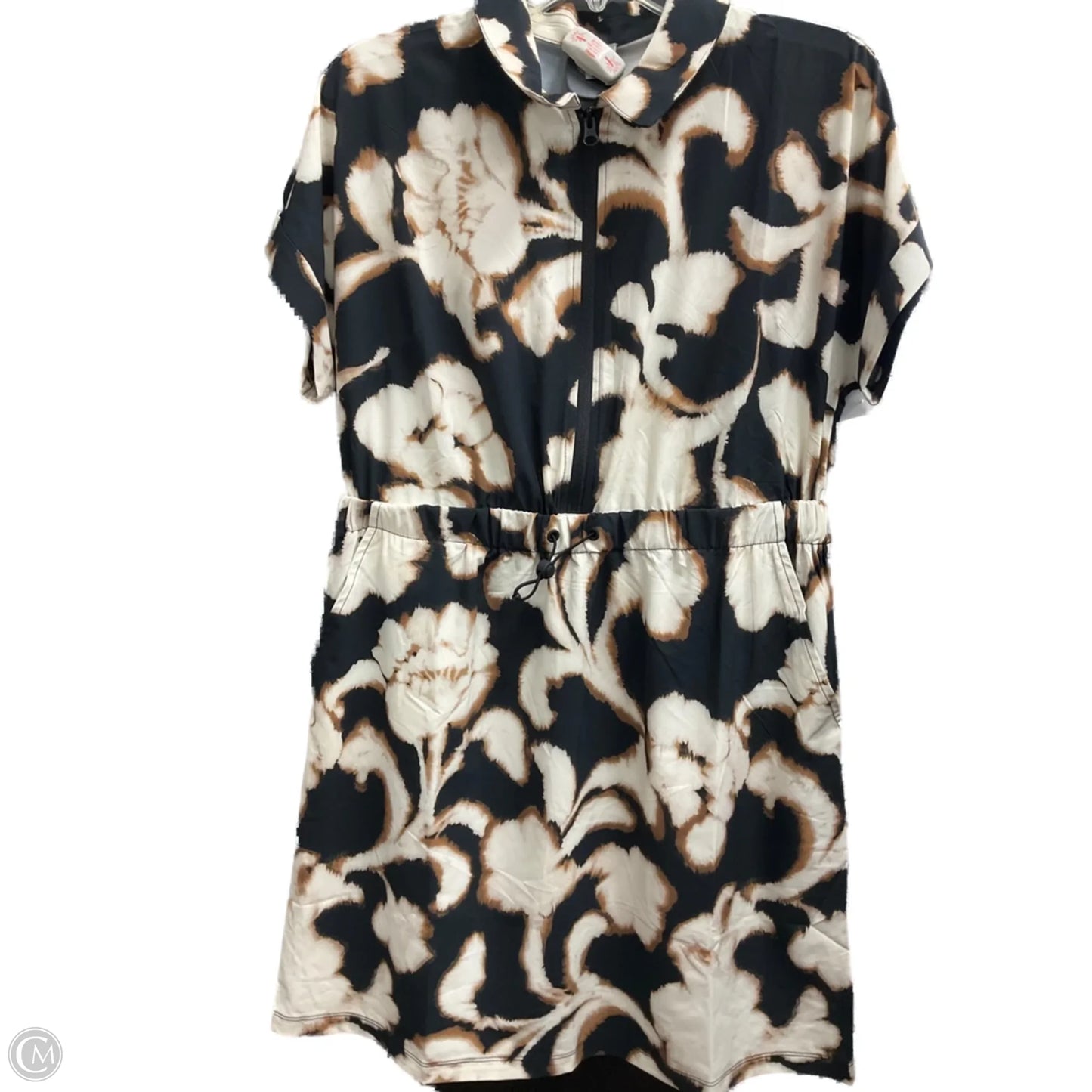Athletic Dress By Talbots In Black & Cream, Size: Mp