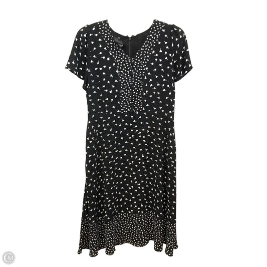 Dress Casual Midi By Talbots In Black & White, Size: 12p