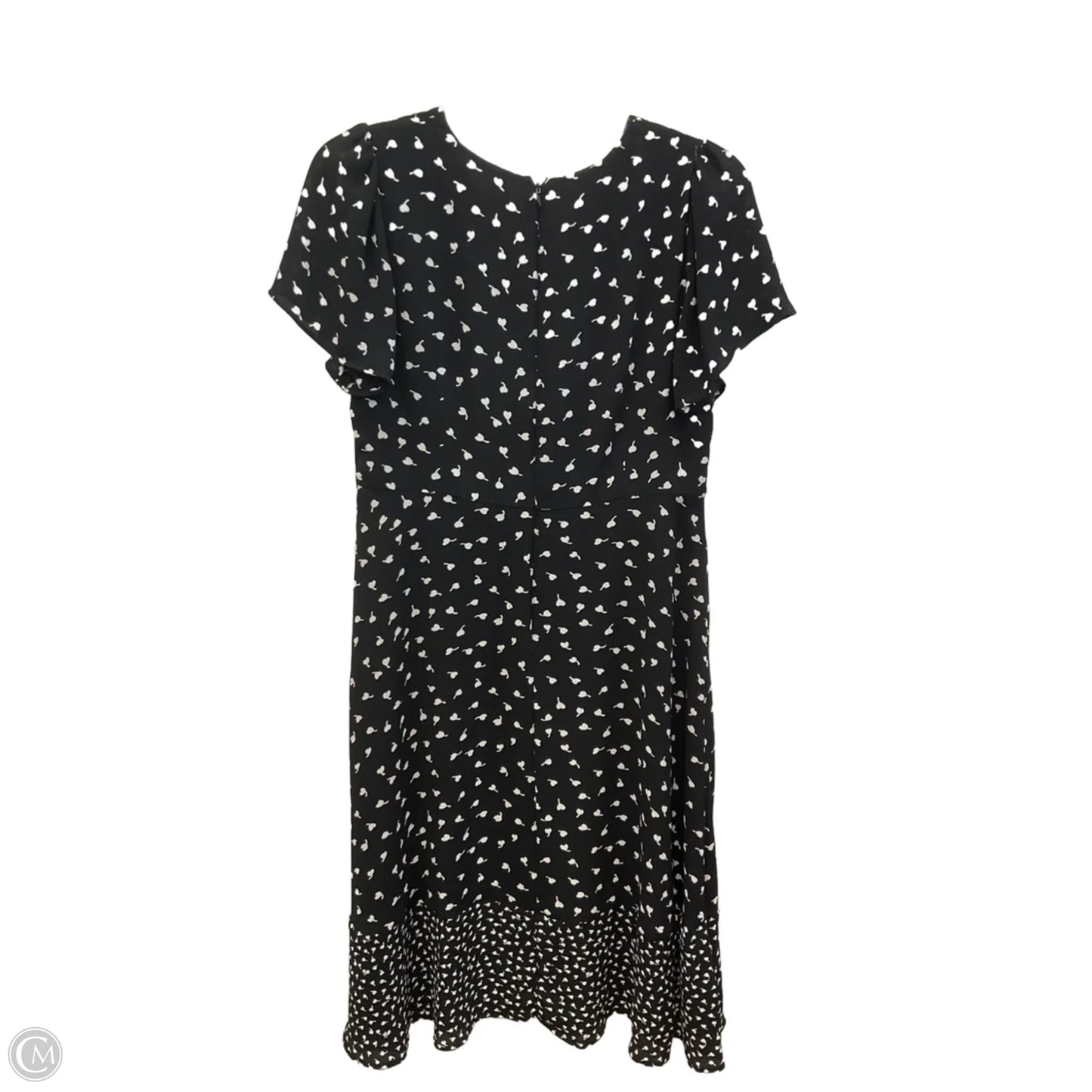 Dress Casual Midi By Talbots In Black & White, Size: 12p