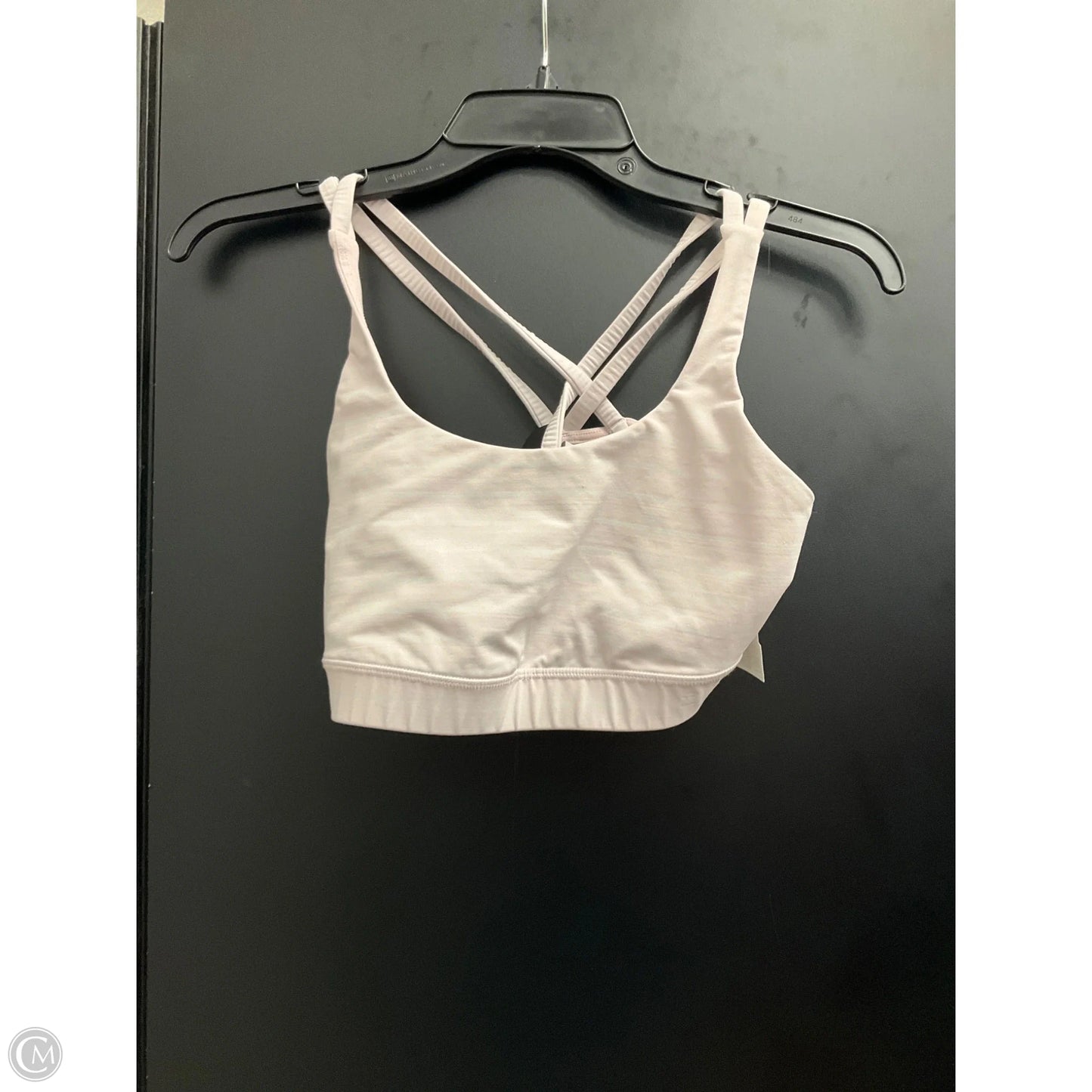 Athletic Bra By Lululemon In Pink & White, Size: 8
