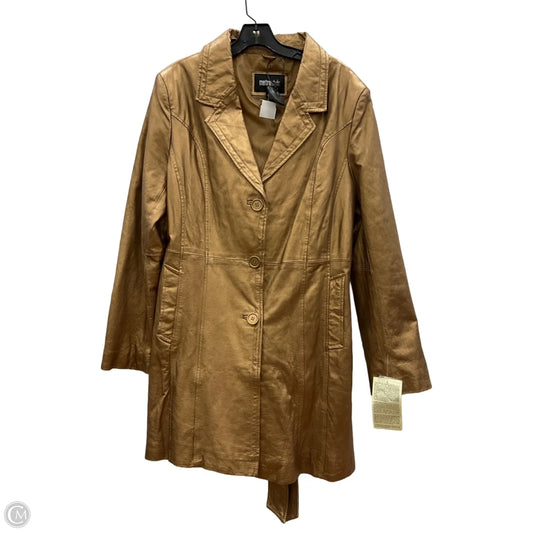 Coat Trench Coat By Clothes Mentor In Bronze, Size: 20