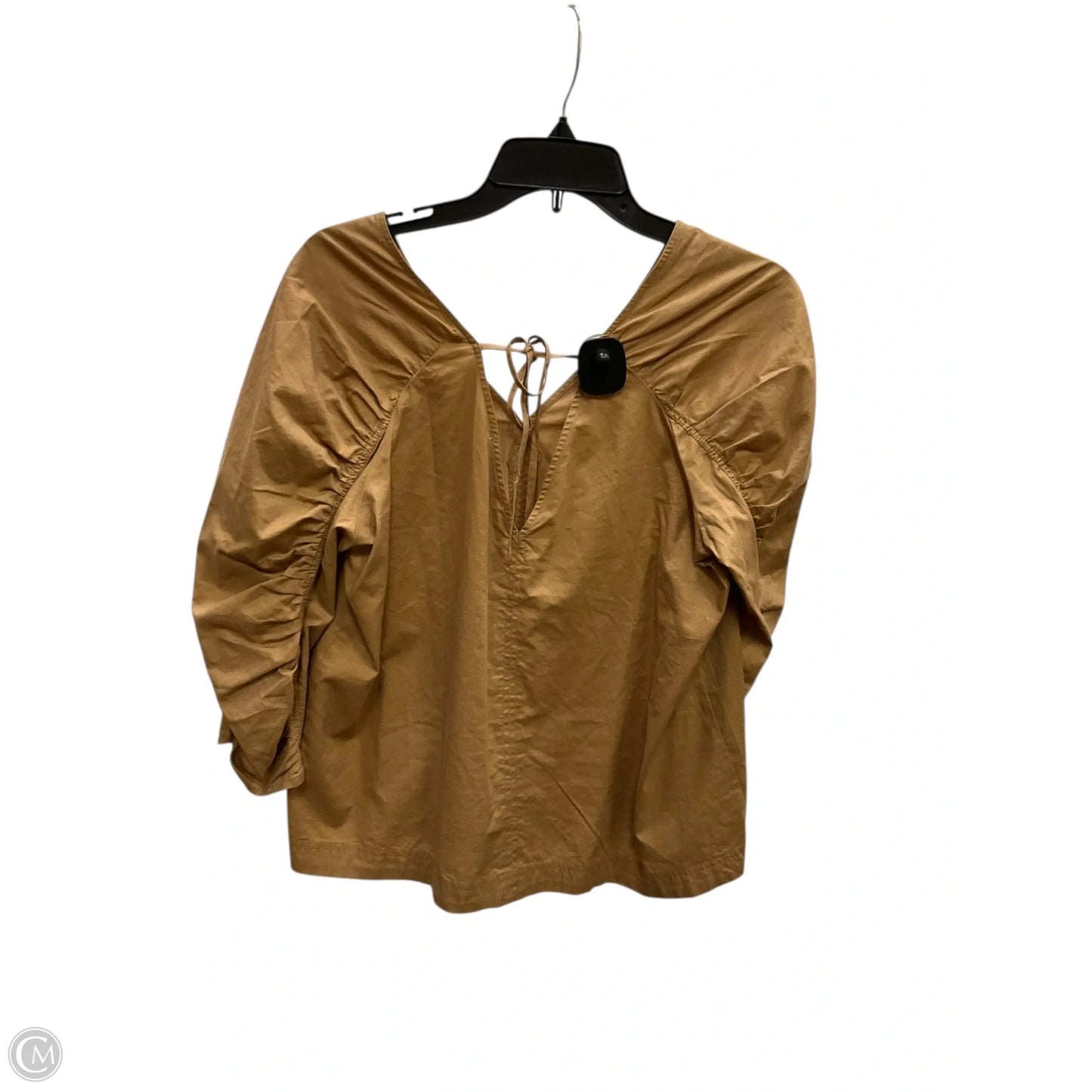 Top 3/4 Sleeve By Loft In Tan, Size: M
