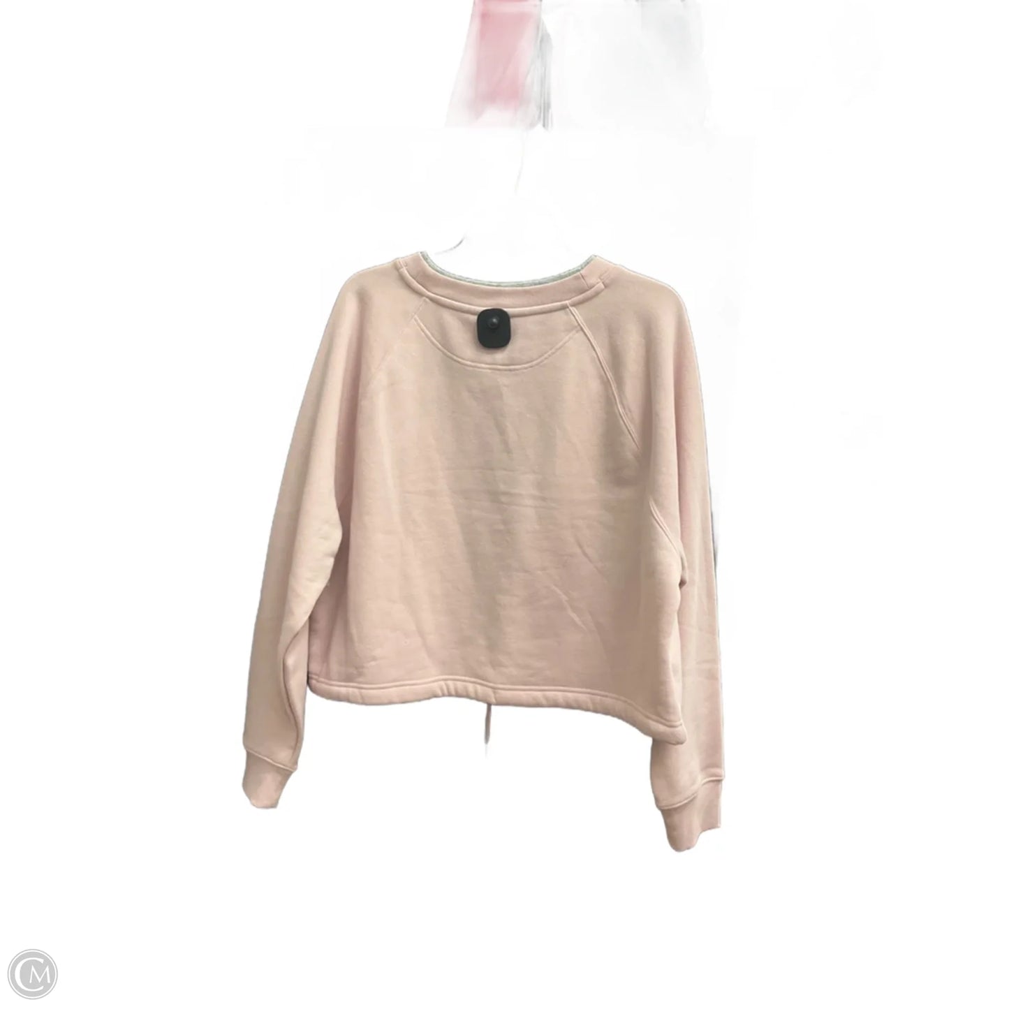 Athletic Top Long Sleeve Crewneck By Champion In Pink, Size: L