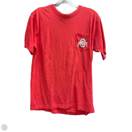 Athletic Top Short Sleeve By Russel Athletic In Red, Size: M