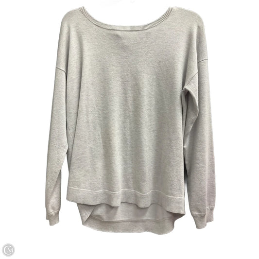 Top Long Sleeve By Cable And Gauge In Grey, Size: L