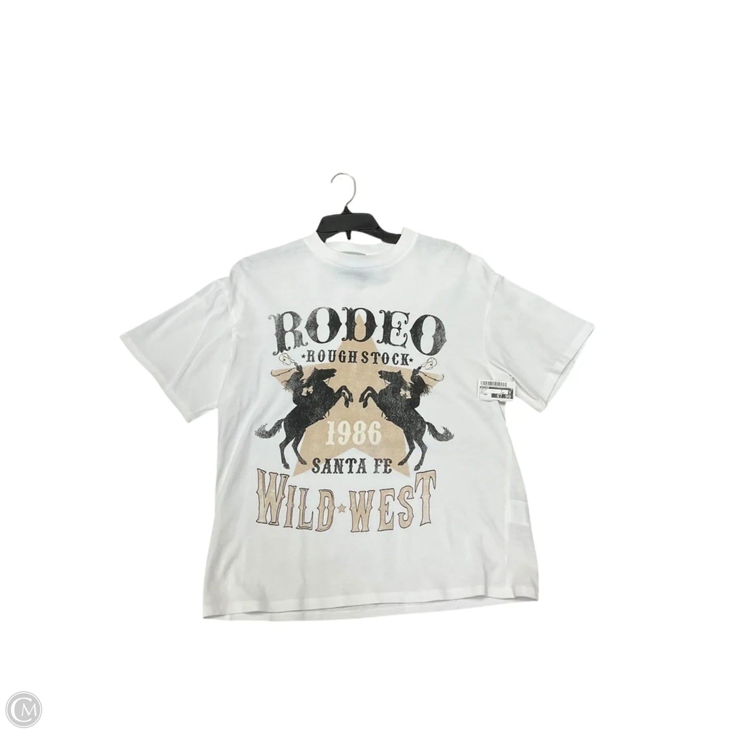 Top Short Sleeve By Divided In White, Size: Xxs