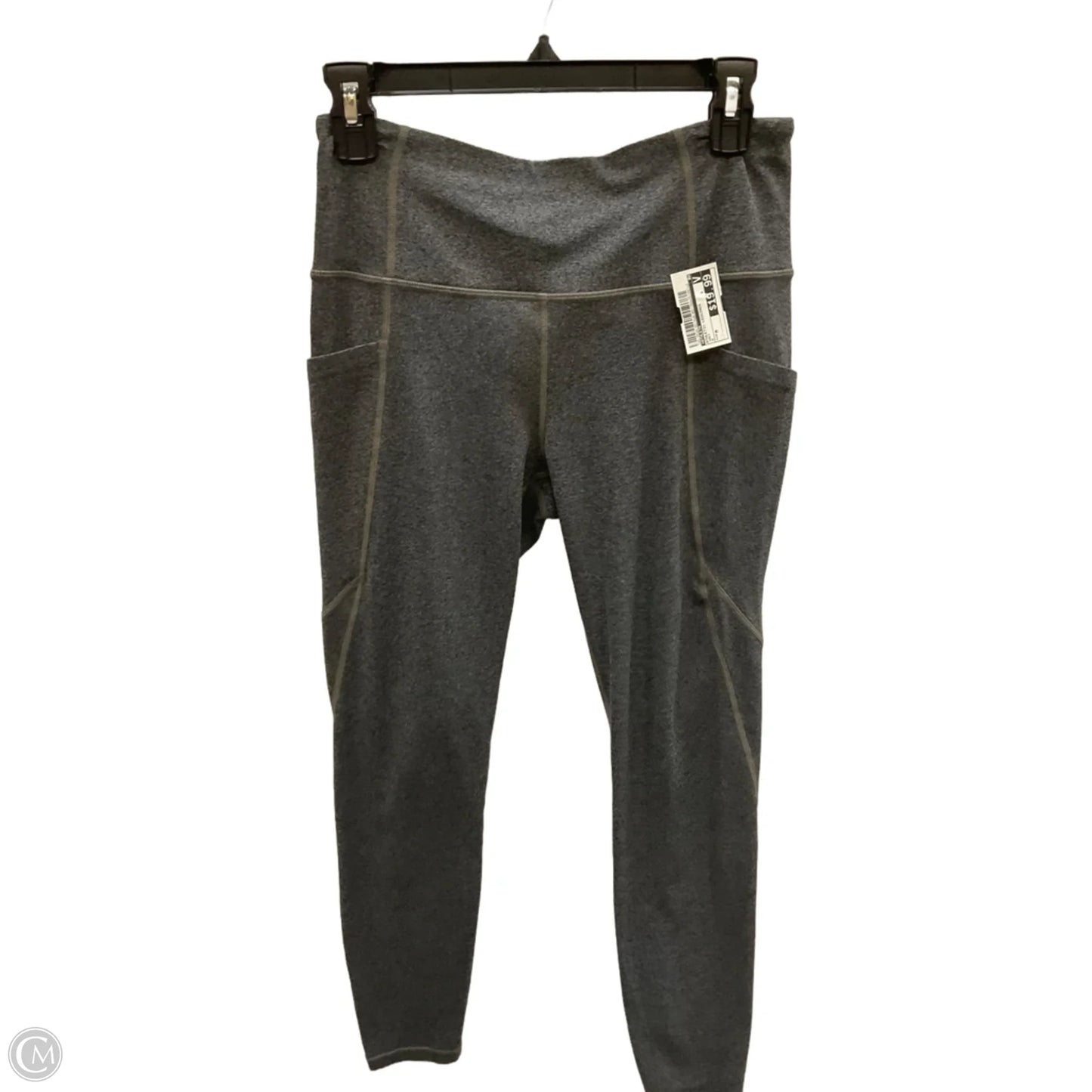 Athletic Leggings By Athleta In Grey, Size: M