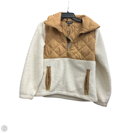 Jacket Faux Fur & Sherpa By J. Crew In Tan & White, Size: Xs