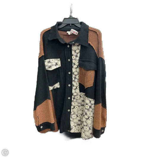 Jacket Other By Pol In Black & Brown, Size: L