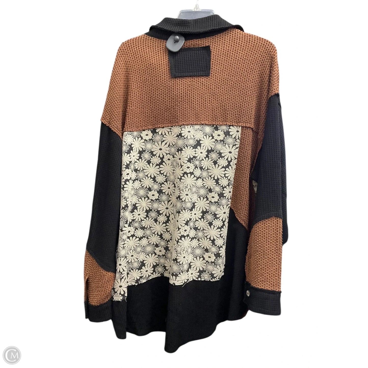 Jacket Other By Pol In Black & Brown, Size: L