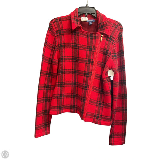 Jacket Other By Chaps In Black & Red, Size: L