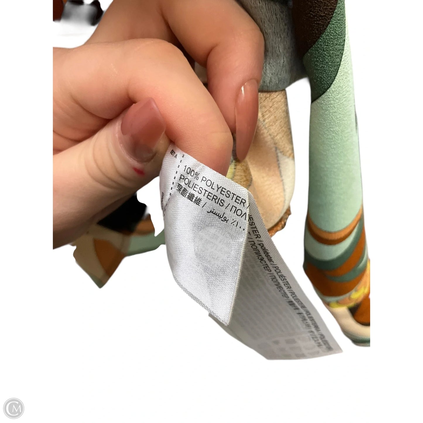 Blouse Long Sleeve By Mng In Blue & Brown, Size: 2