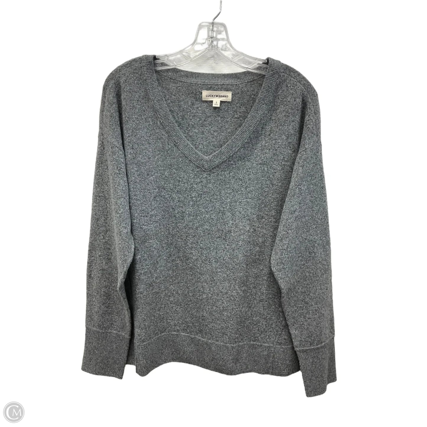 Sweater By Lucky Brand In Grey, Size: S