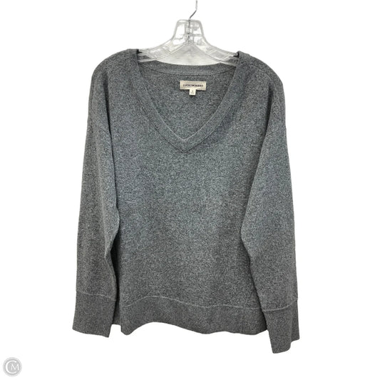 Sweater By Lucky Brand In Grey, Size: S