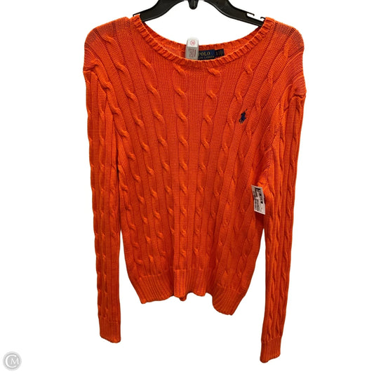 Sweater By Polo Ralph Lauren In Orange, Size: Xl