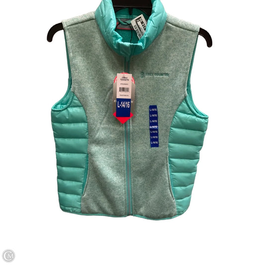 Vest Puffer & Quilted By Free Country In Blue, Size: L