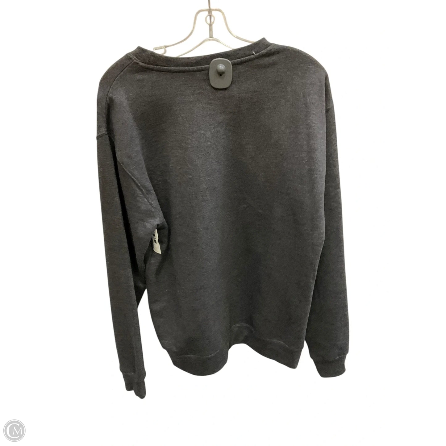 Top Long Sleeve By Cmf In Grey & White, Size: M