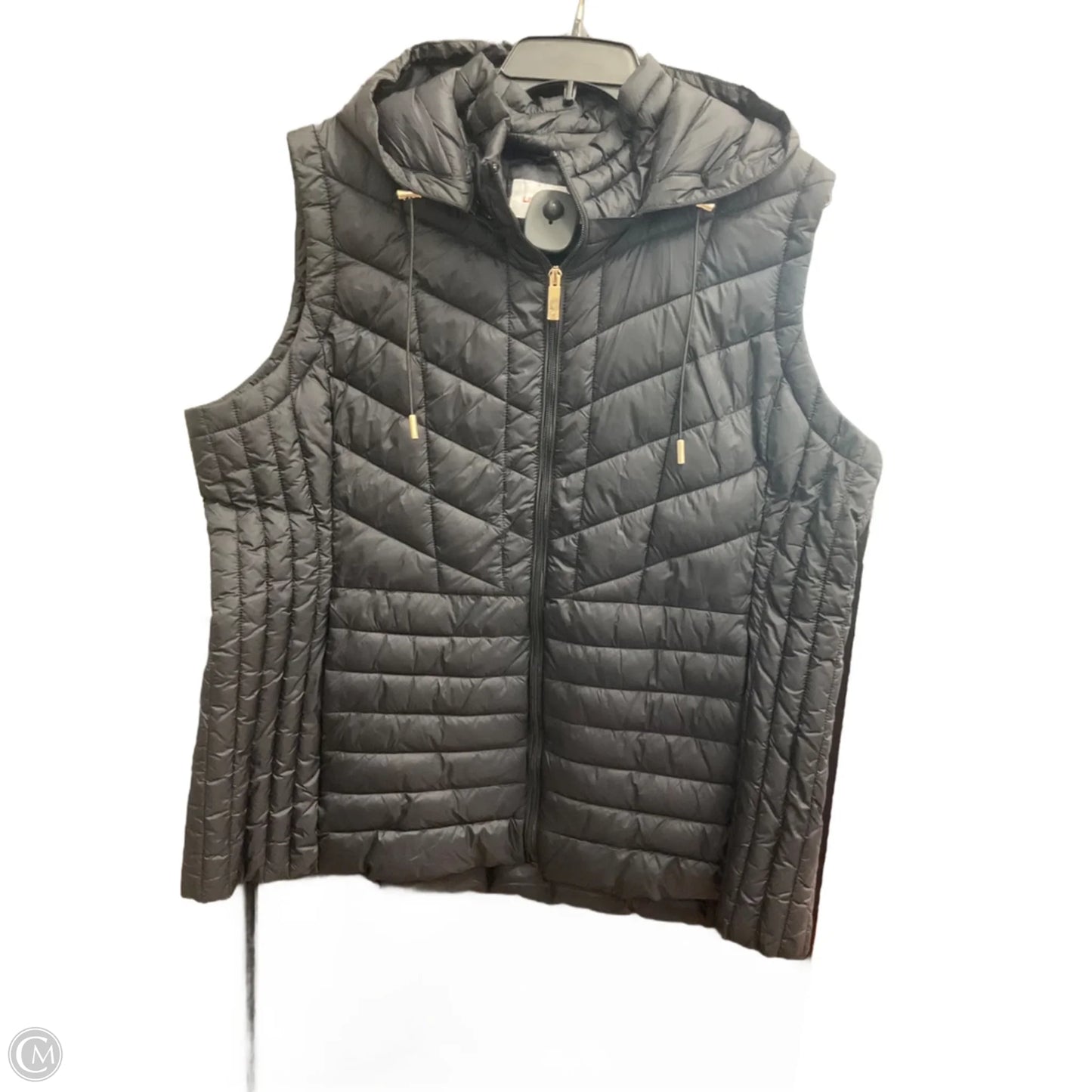 Vest Puffer & Quilted By Liz Claiborne In Navy, Size: Xxl