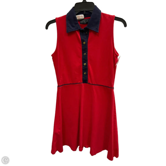 Dress Casual Short By Cma In Blue & Red, Size: S