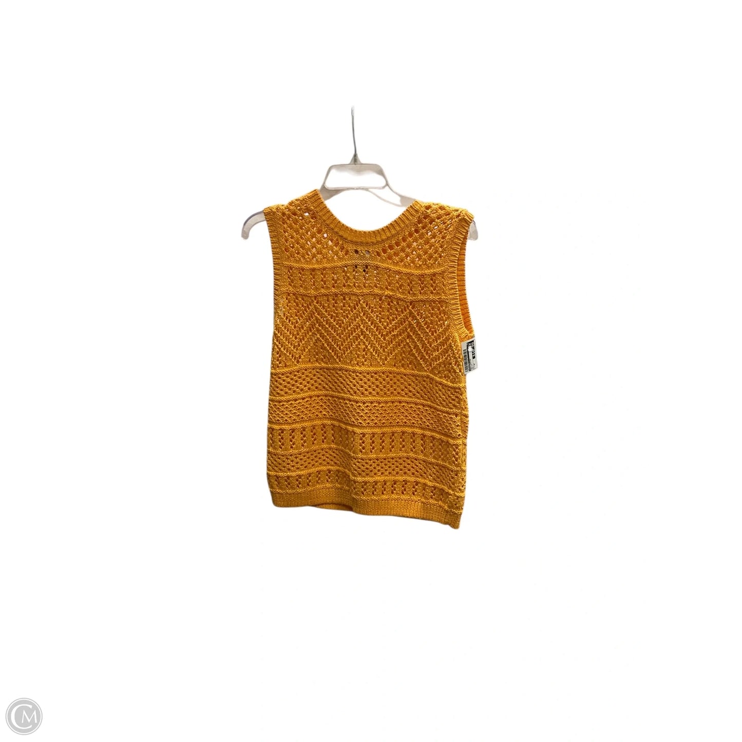 Vest Sweater By Talbots In Yellow, Size: Sp