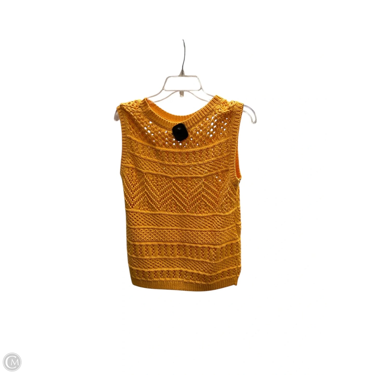 Vest Sweater By Talbots In Yellow, Size: Sp