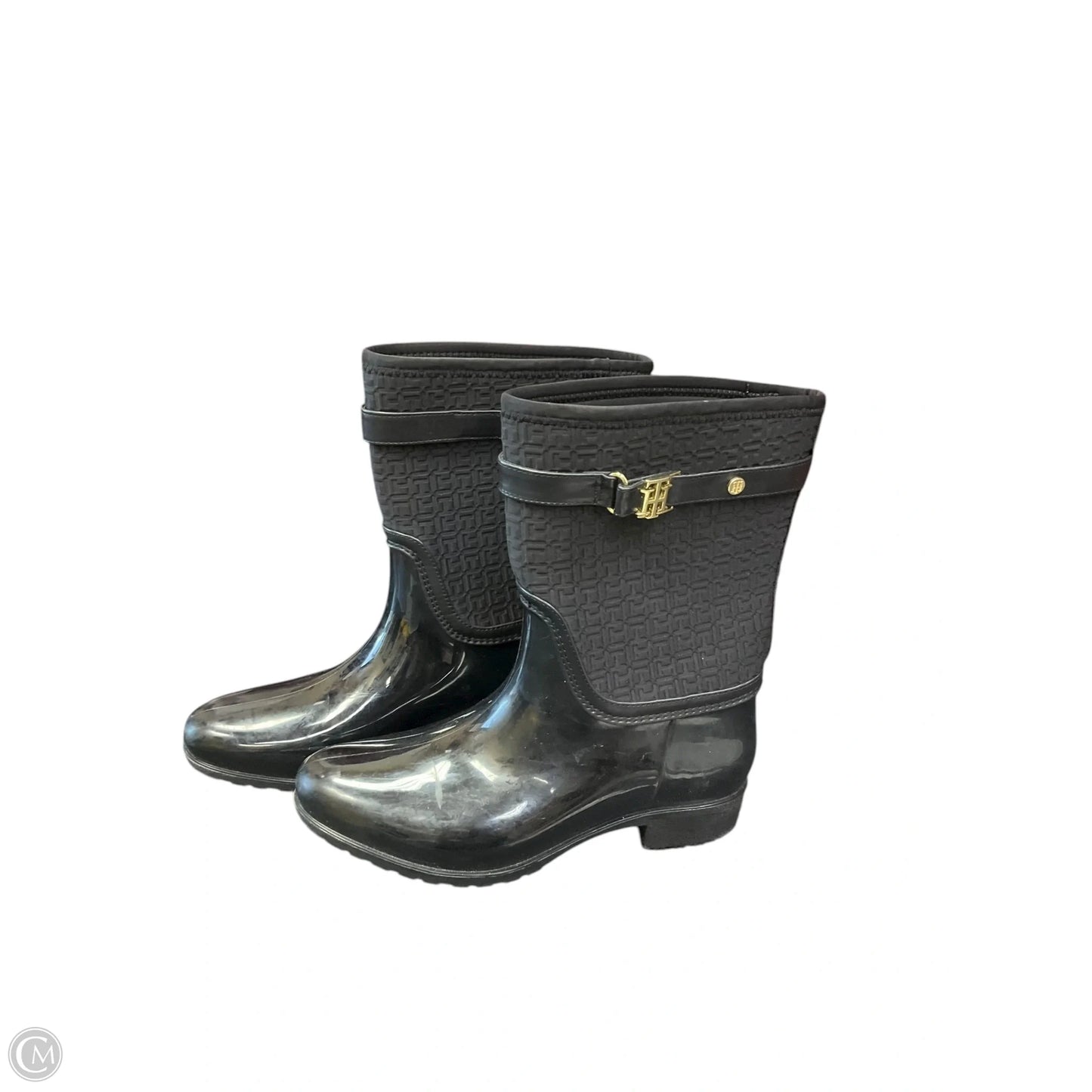 Boots Rain By Tommy Hilfiger In Black, Size: 10