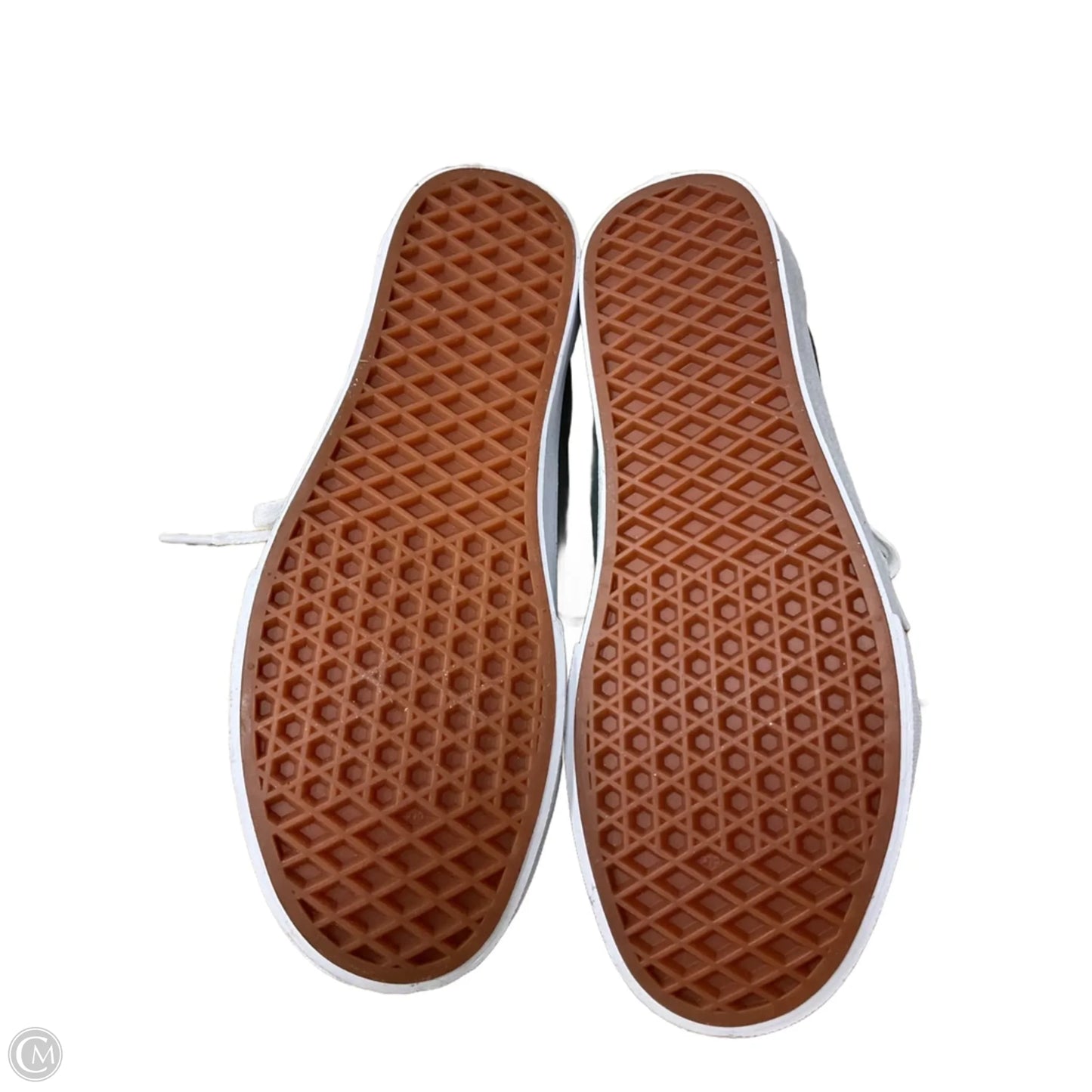 Shoes Sneakers By Vans In Green & White, Size: 8