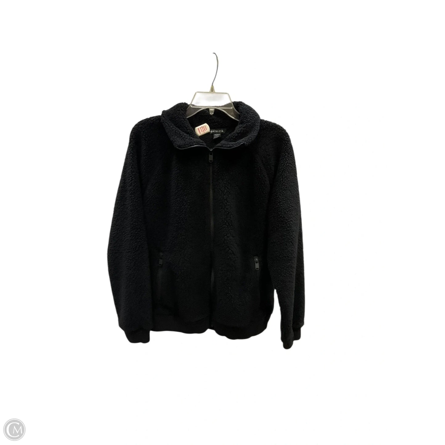 Jacket Fleece By Athleta In Black, Size: M